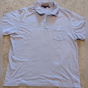 Vineyard Vines - pastel blue and pink striped polo-mens